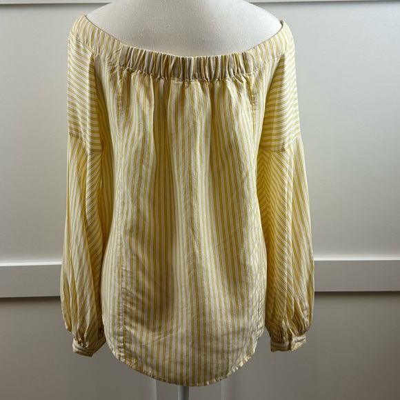 Anthropologie Maeve Off Shoulder Balloon Sleeves Blouse shirt top | Size 0 - Picture 7 of 14